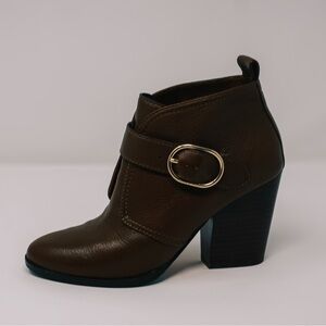 Cole Haan Dark Brown Leather Ankle Booties